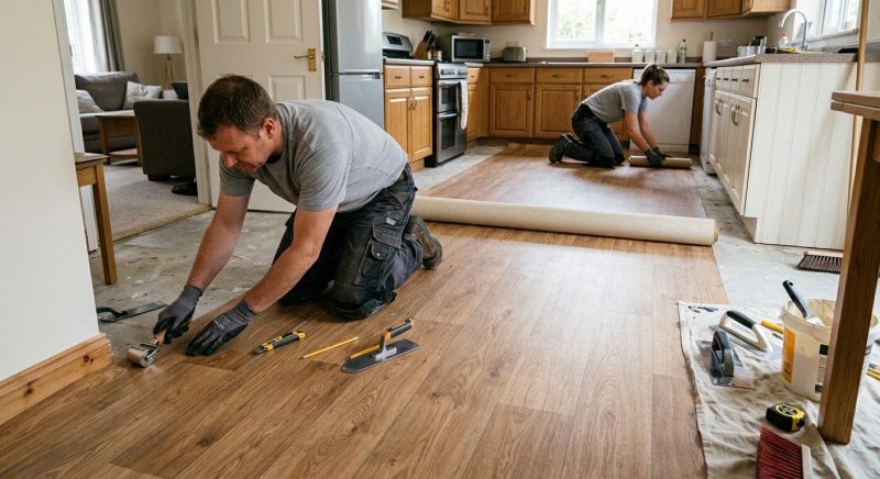 Linoleum Floor Installation in Hampton, NH
