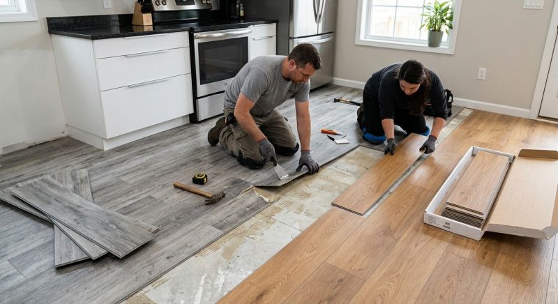 Vinyl Floor Replacement in Hampton, NH